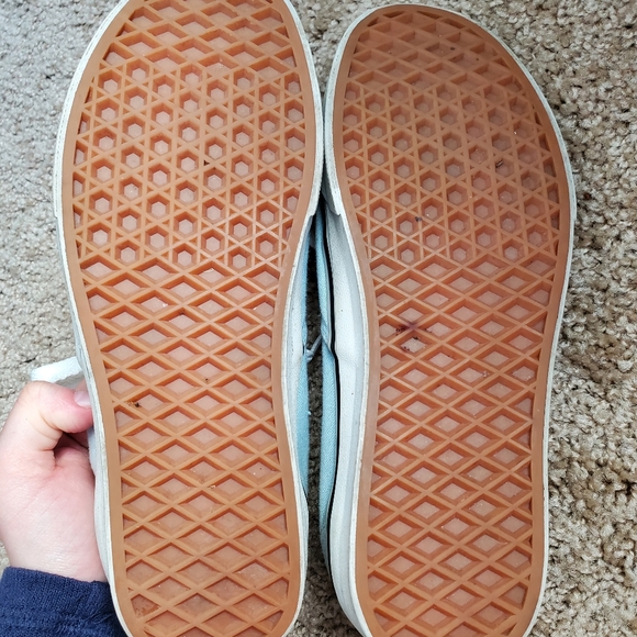 Light Blue Low Top Vans - Picture 6 of 6